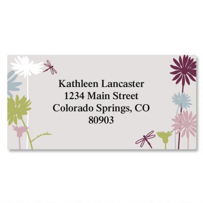 Dragonfly Border Address Labels Current Catalog