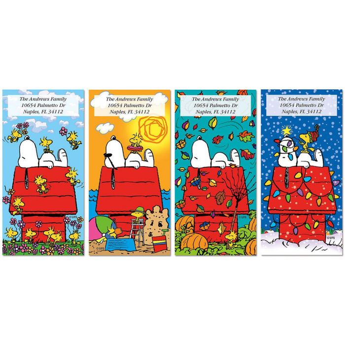peanuts SNOOPY™ 4 Seasons Oversized Address Labels Current Catalog