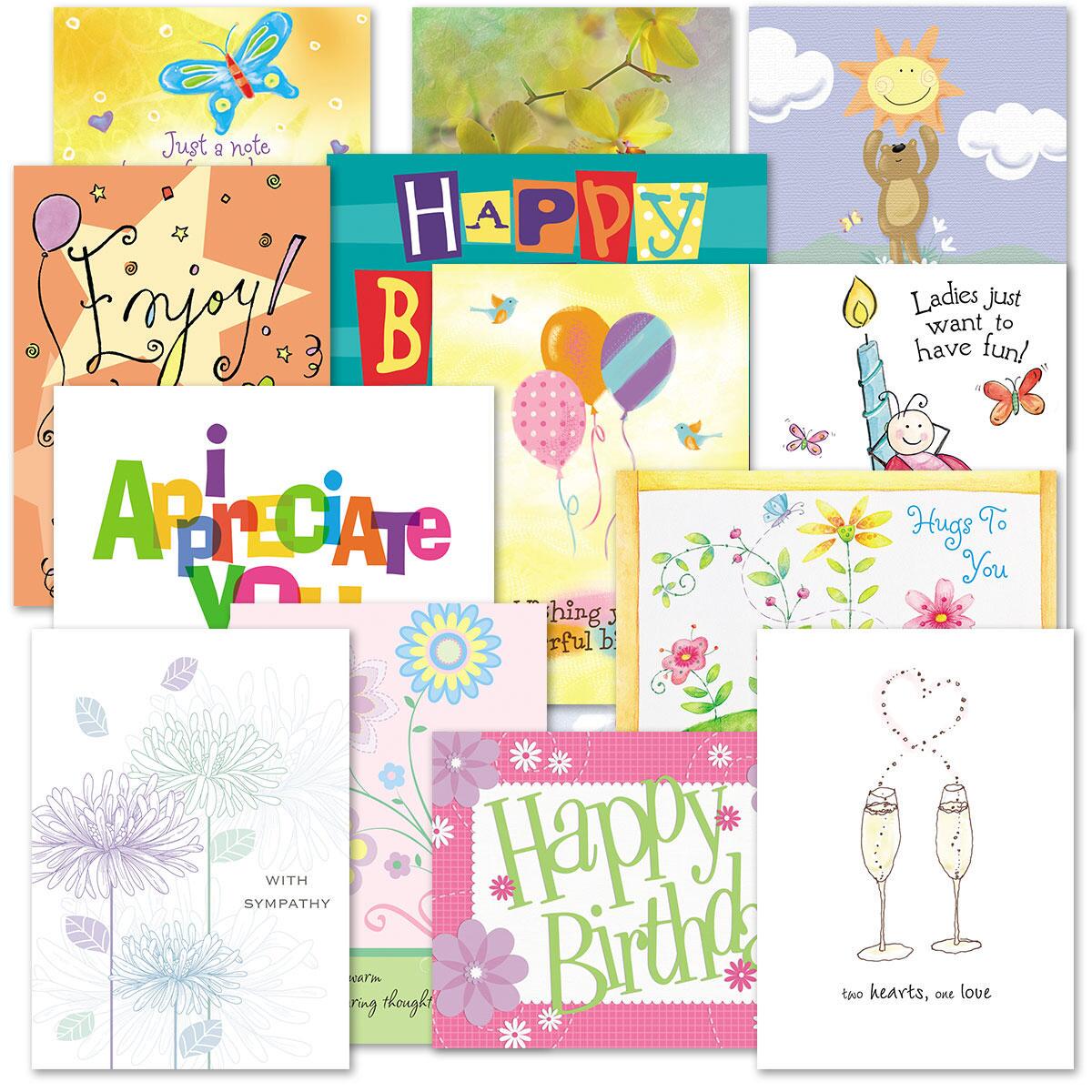 80-Card Mega All Occasion Greeting Cards Value Pack | Current Catalog