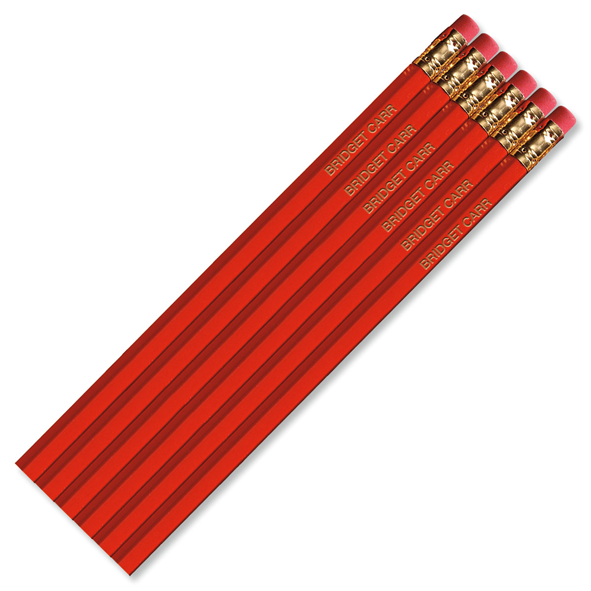 thumbnail image 2 of 12 Red HB Pencils Personalised With Your Name – High Quality Printed/Embossed 2 of 4