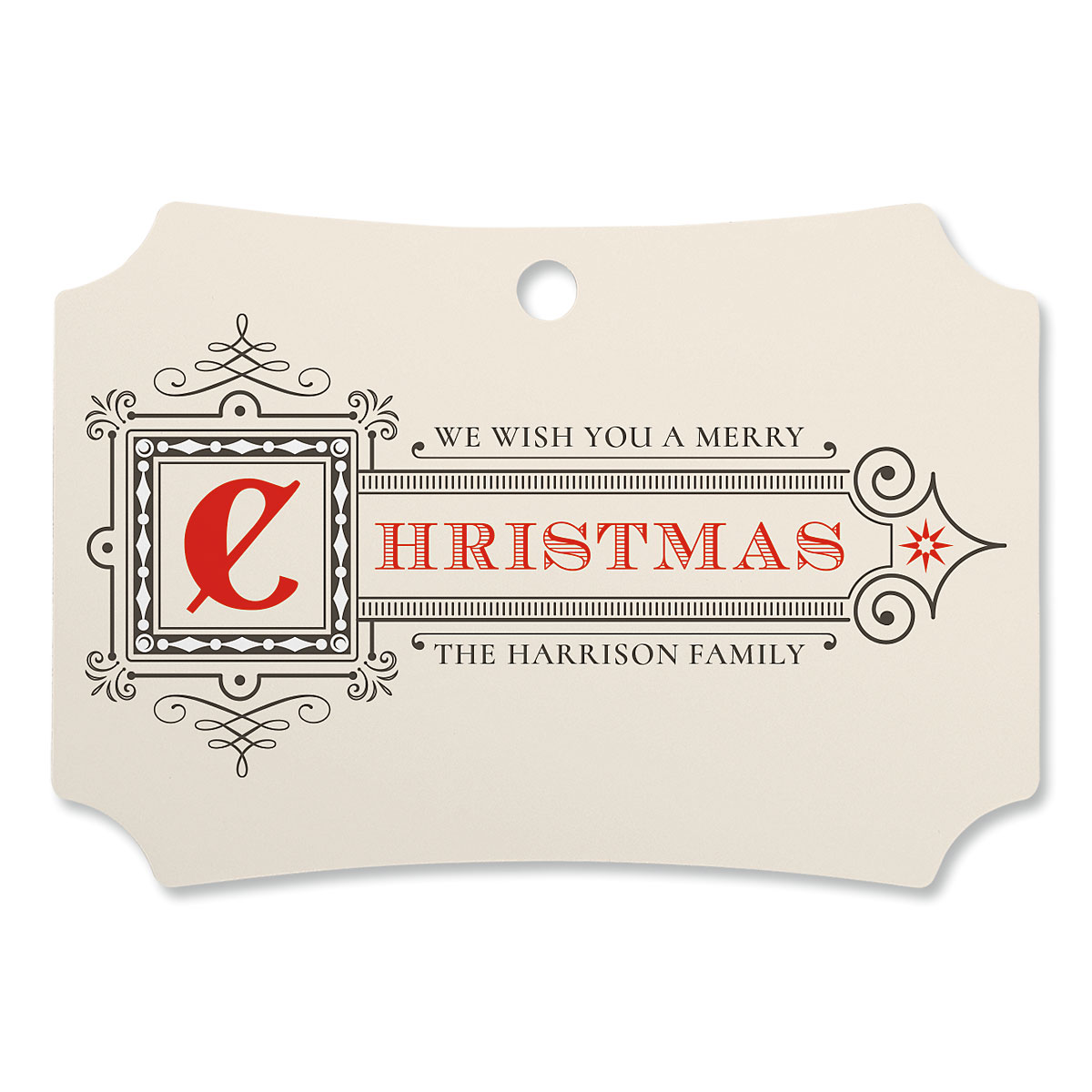 Merry Christmas Personalized Ornament Deluxe Current Catalog