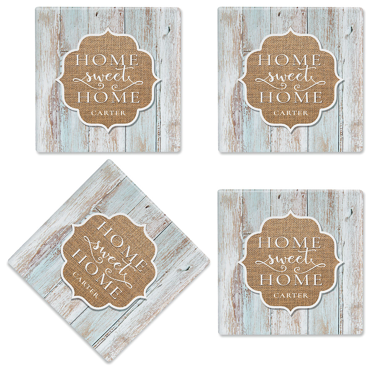 Home Sweet Home Personalized Ceramic Coasters Current Catalog