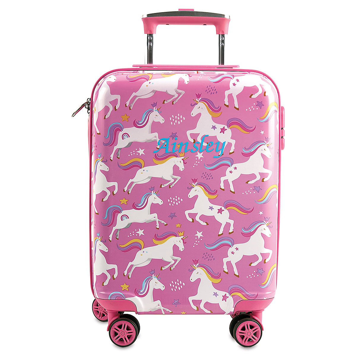 Unicorn Personalized Hard Shell Rolling Luggage for Kids | Current