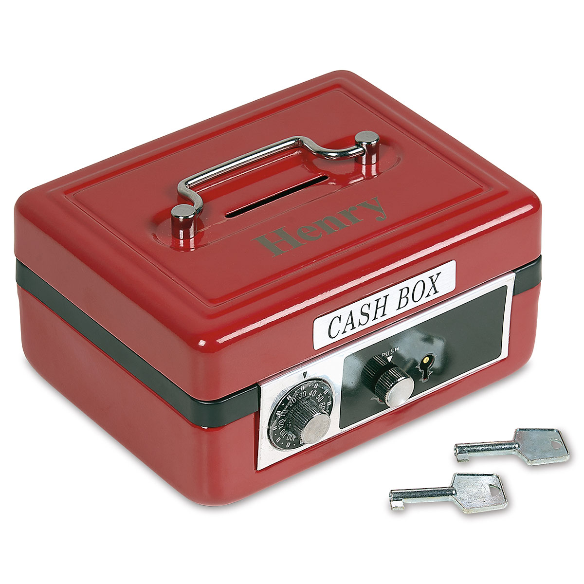 Red Personalized Cash Box | Current Catalog