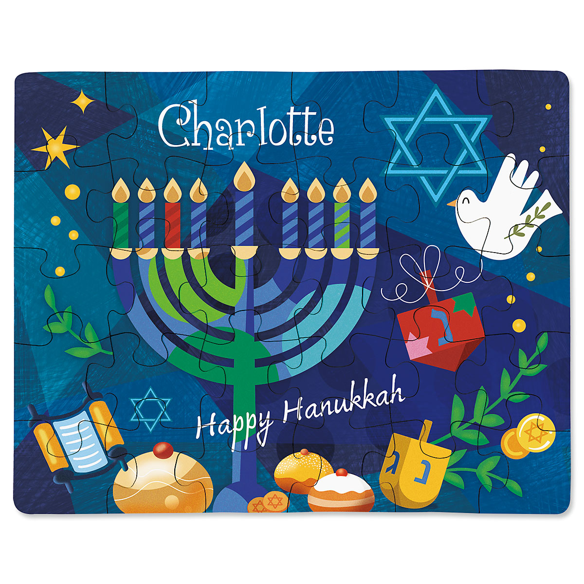 Hanukkah Menorah Personalized Puzzle Current Catalog