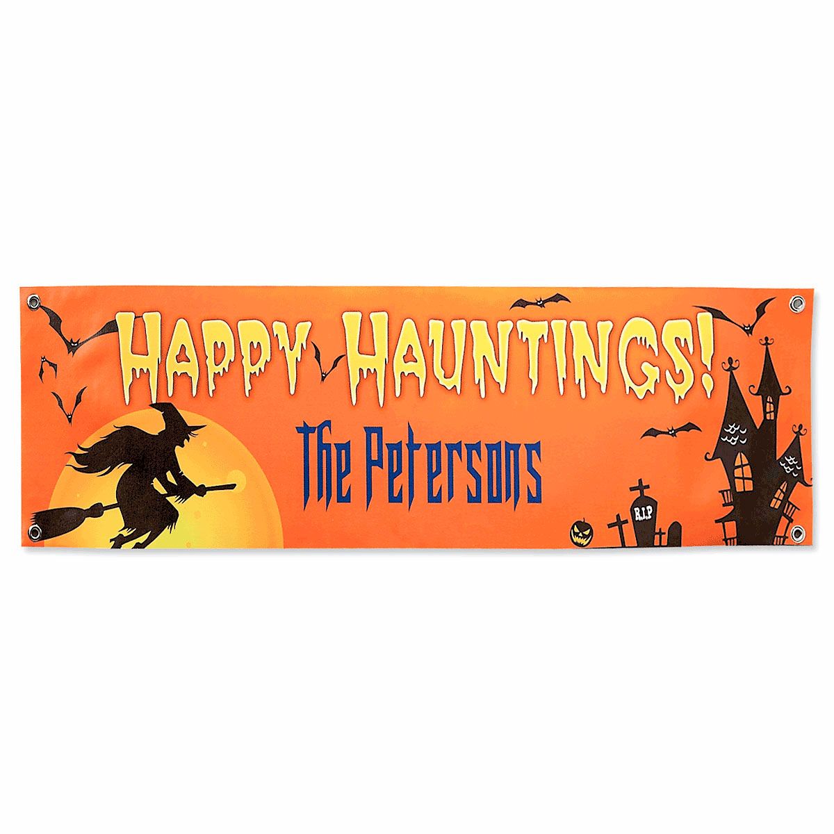 Happy Hauntings Outdoor  Canvas  Banner  Current Catalog