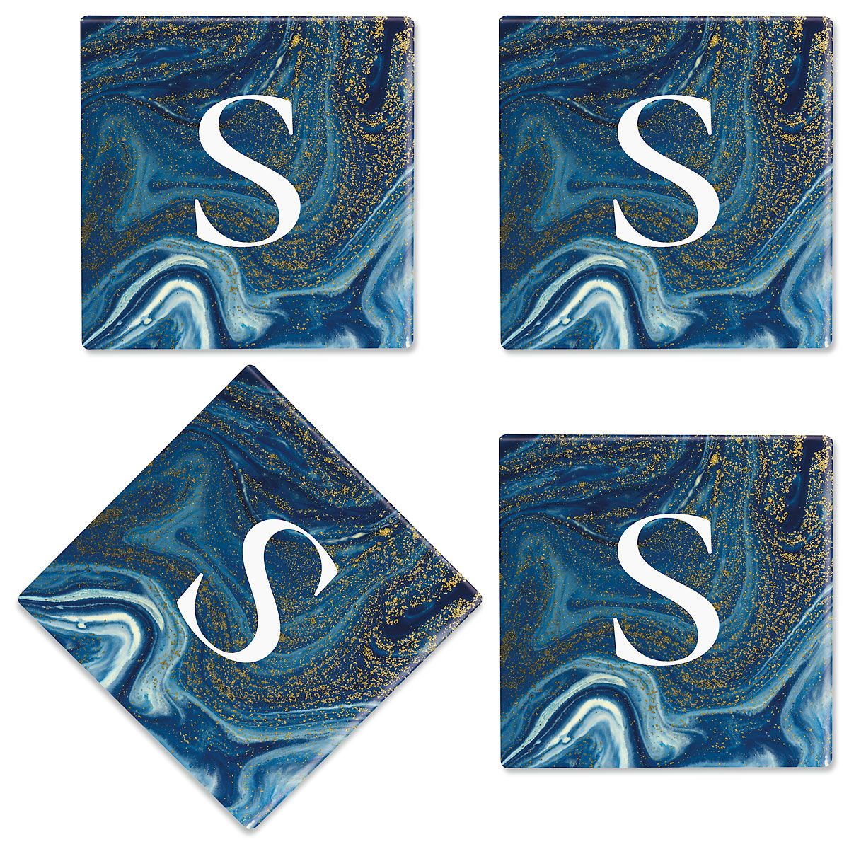 Blue Marble Personalized Ceramic Coasters Current Catalog