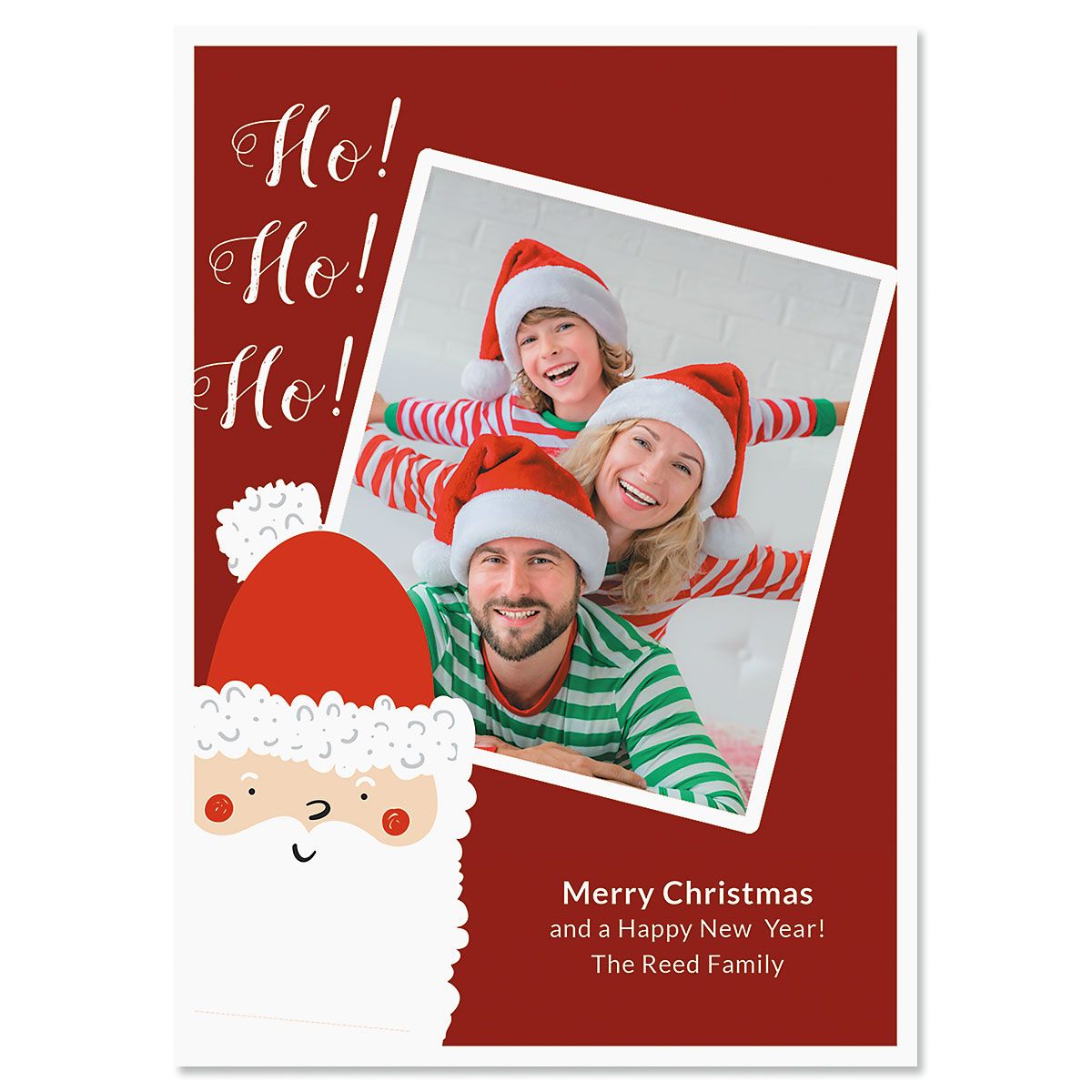 Ho Ho Ho Photo Christmas Cards - 10