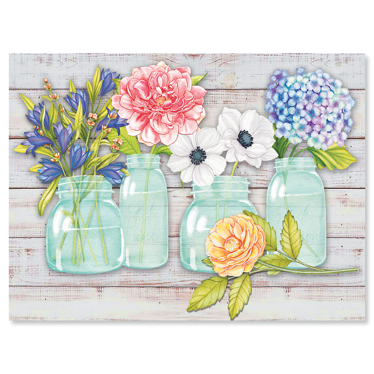 Mason Jar Bouquet Note Cards - BOGO | Current Catalog