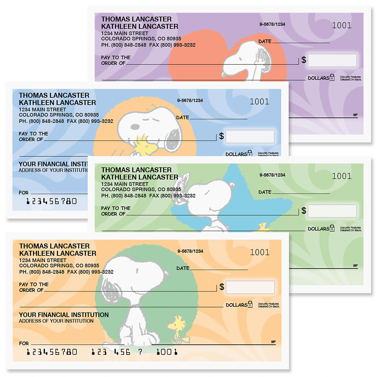 Snoopy™ & Woodstock Premium Checks