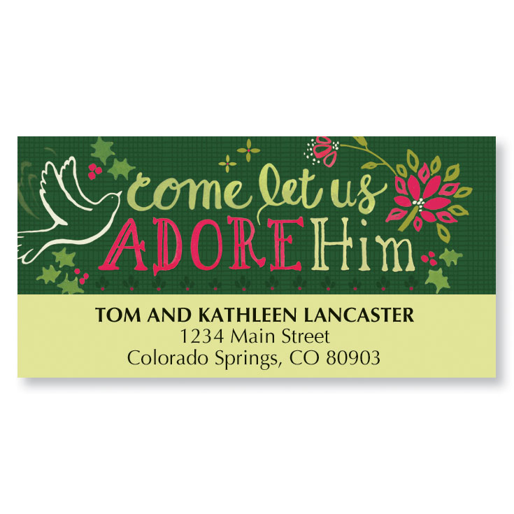 Adore Him Deluxe Address Labels | Current Catalog