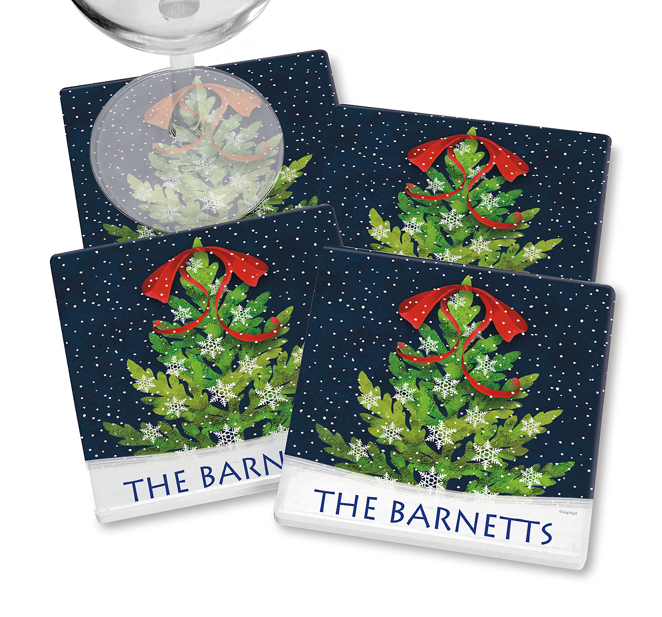 Christmas Tree Personalized Coasters Current Catalog