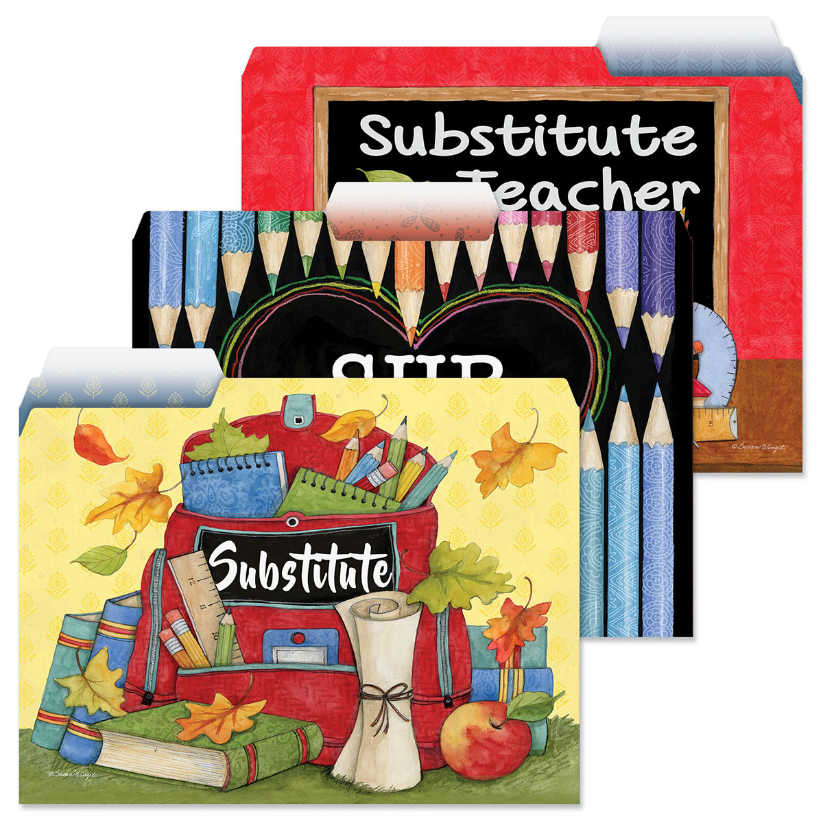 Sub Teacher File Folders | Current Catalog