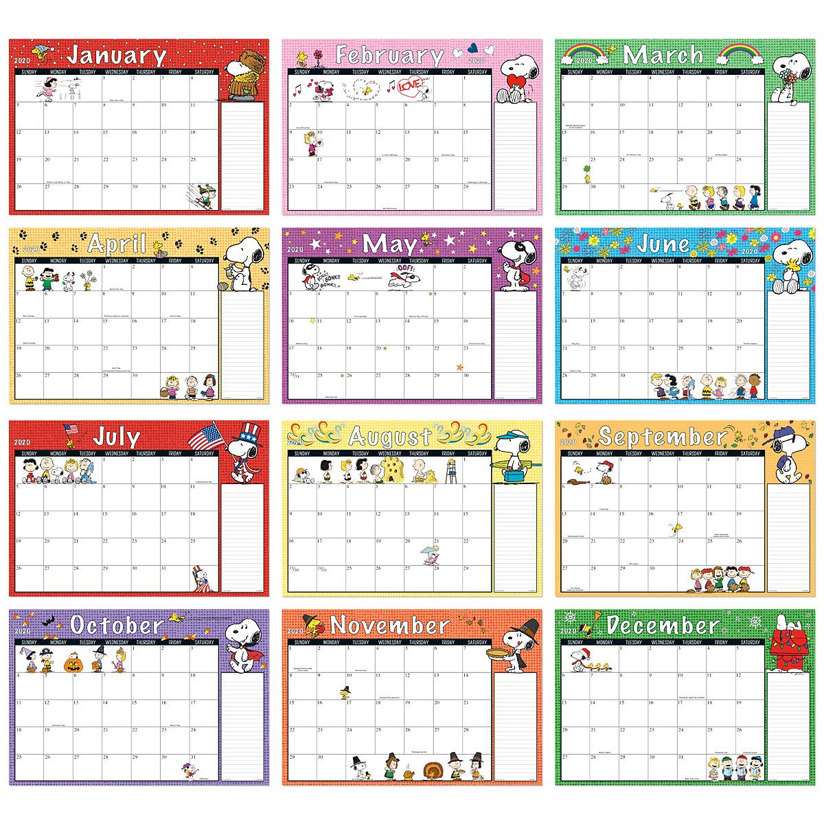 PEANUTS® 2020-2021 Calendar Pads | Current Catalog
