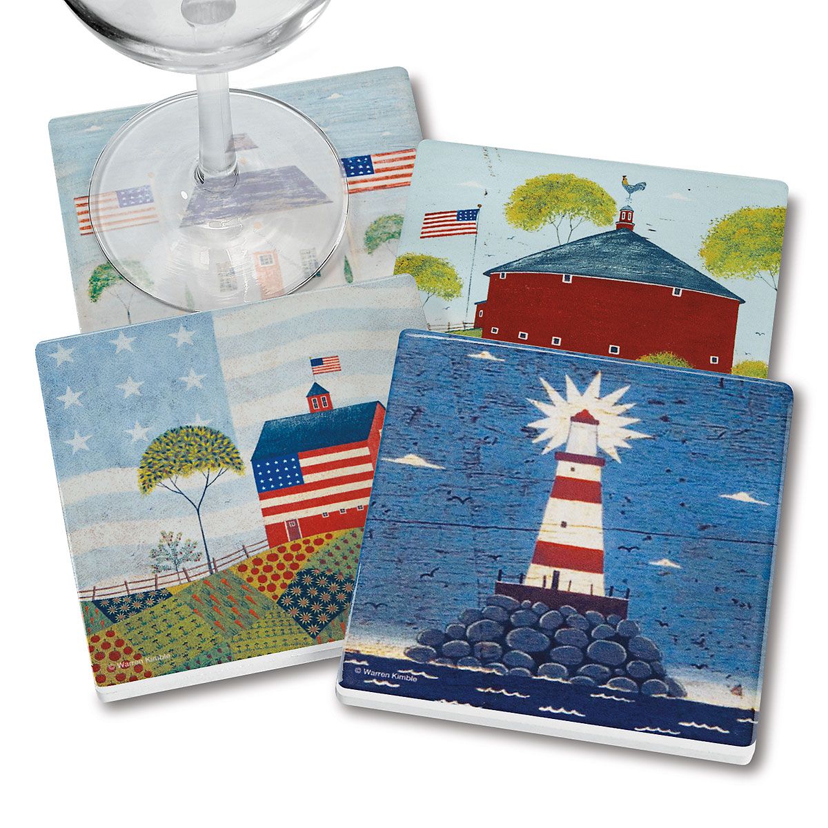 4 Americana Coasters | Current Catalog