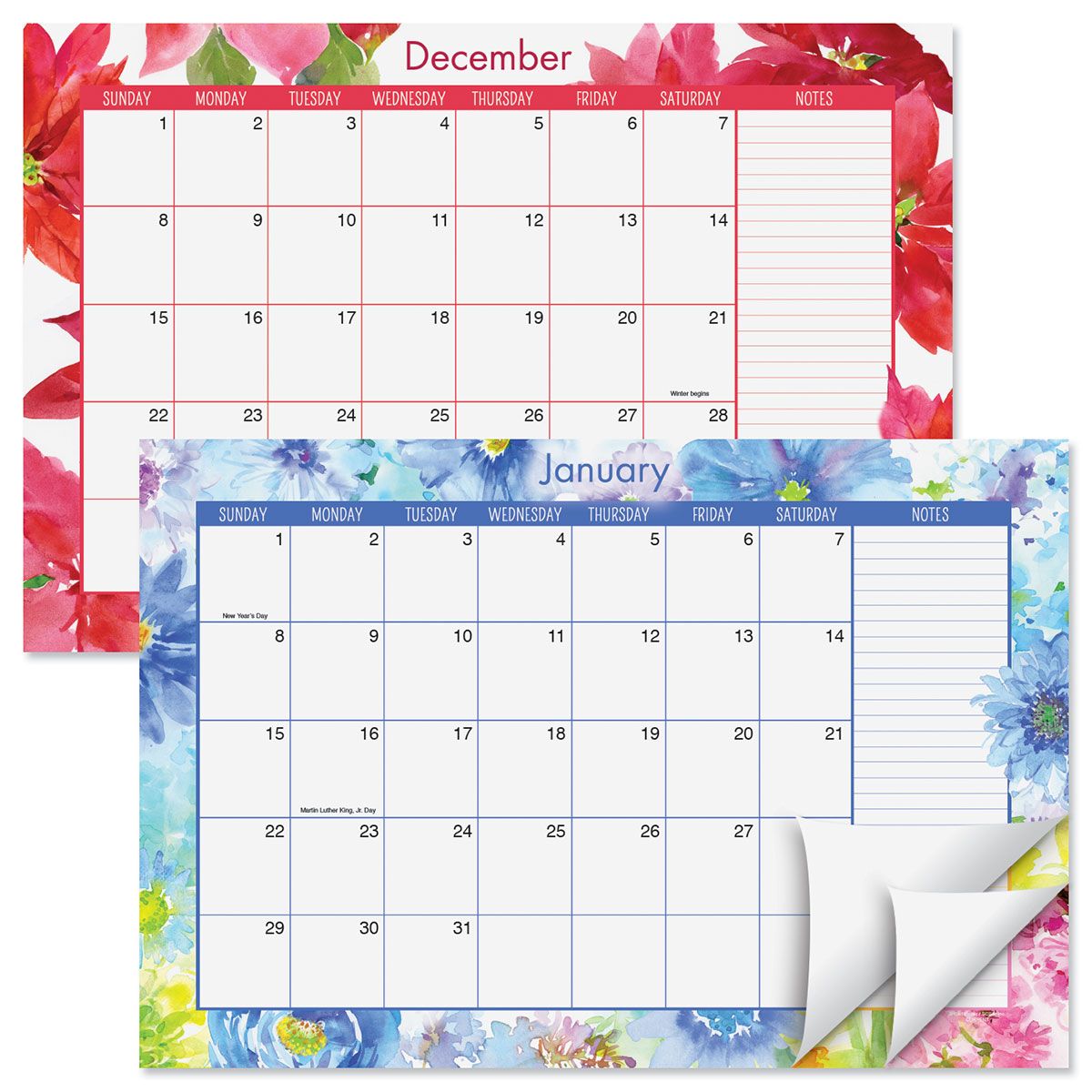 2023-2024 Paintbox Floral Calendar Pad | Current Catalog