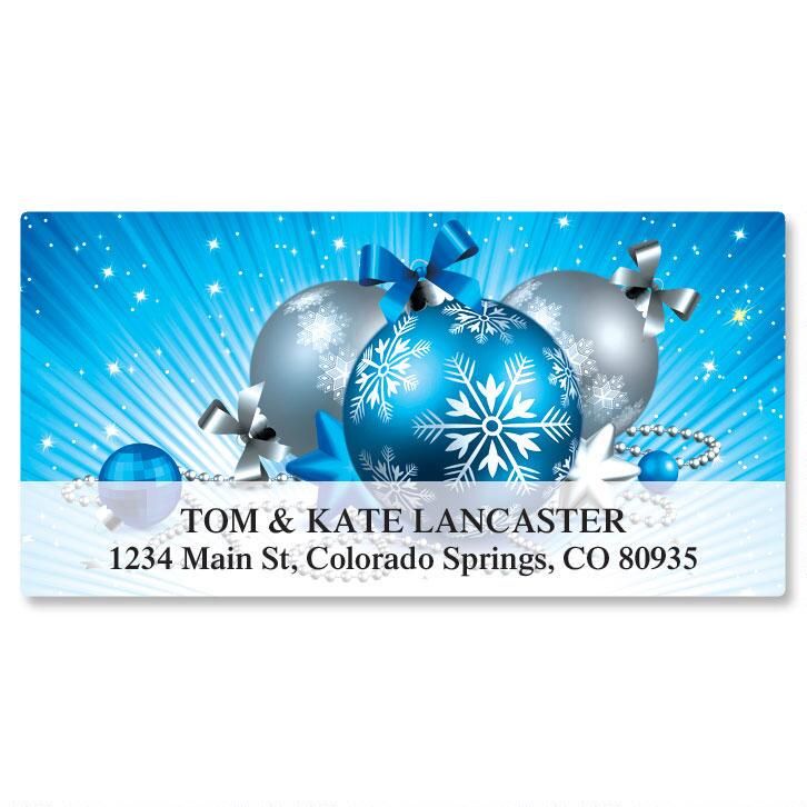 blue mailing labels