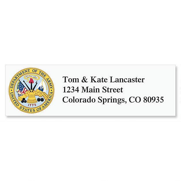 Army Address Labels Current Catalog