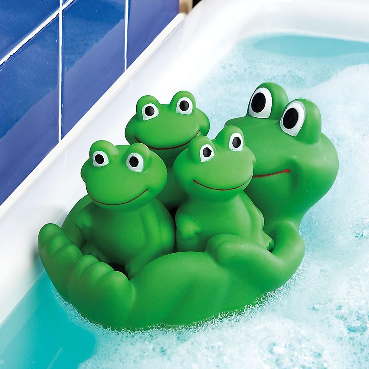 frog bath toy holder