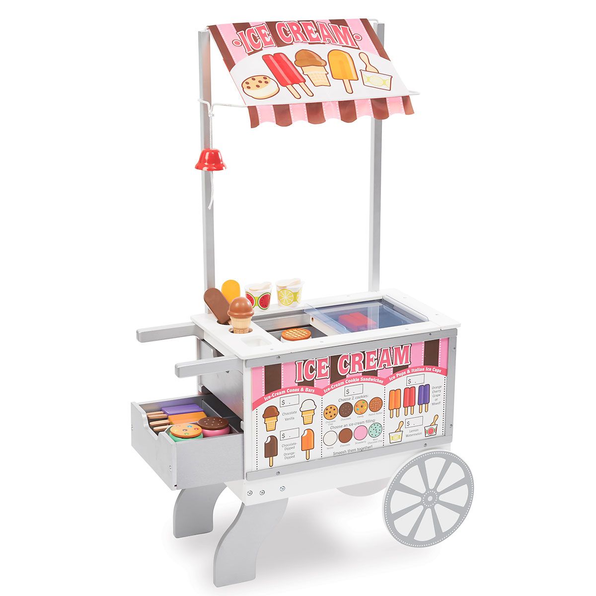 melissa & doug hot dog cart