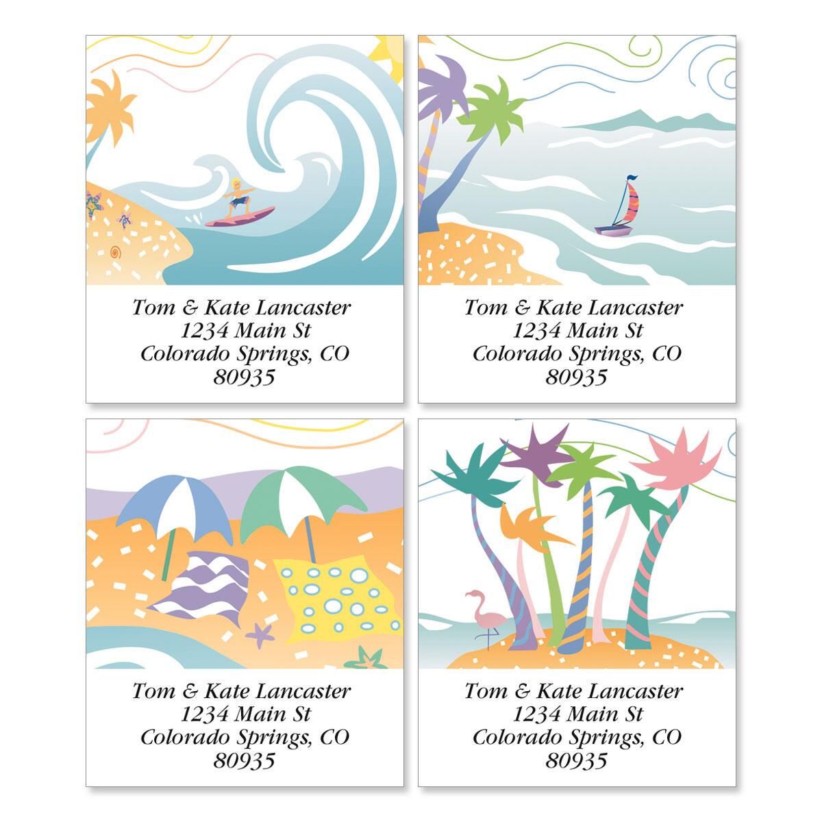 tropical moods address labels current catalog