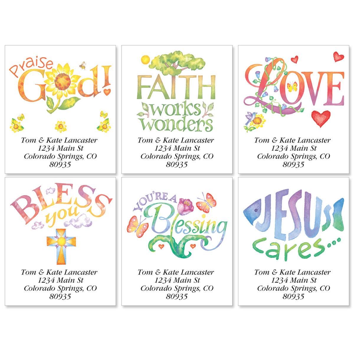 Faithful Expressions Select Return Address Labels Current Catalog