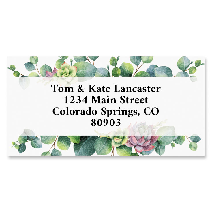 Eucalyptus Border Address Labels | Current Catalog