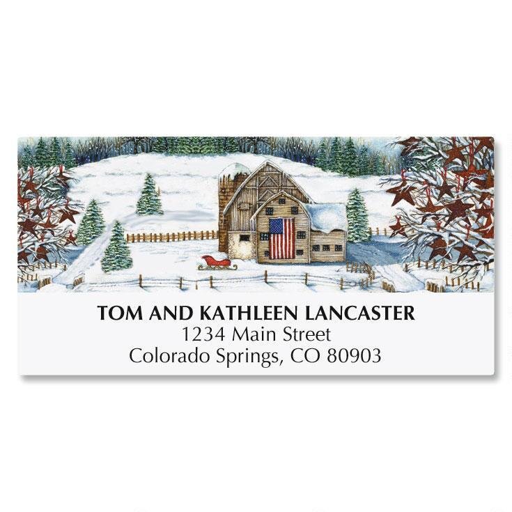 American Country Christmas Address Labels Current Catalog