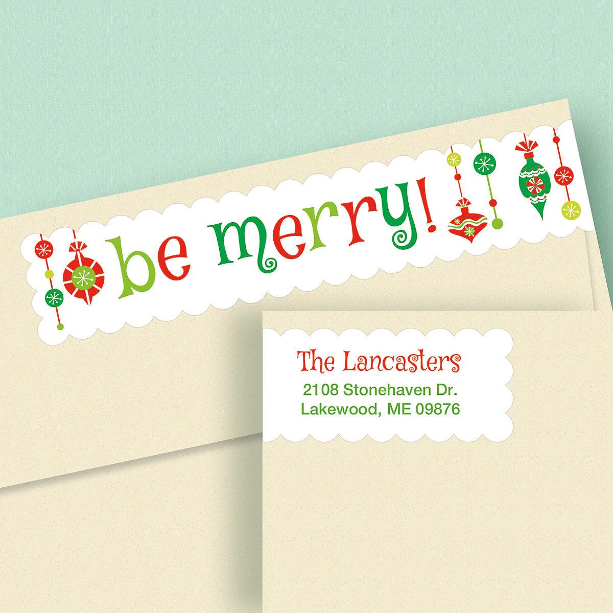Be Merry Wrap Around Address Labels | Current Catalog