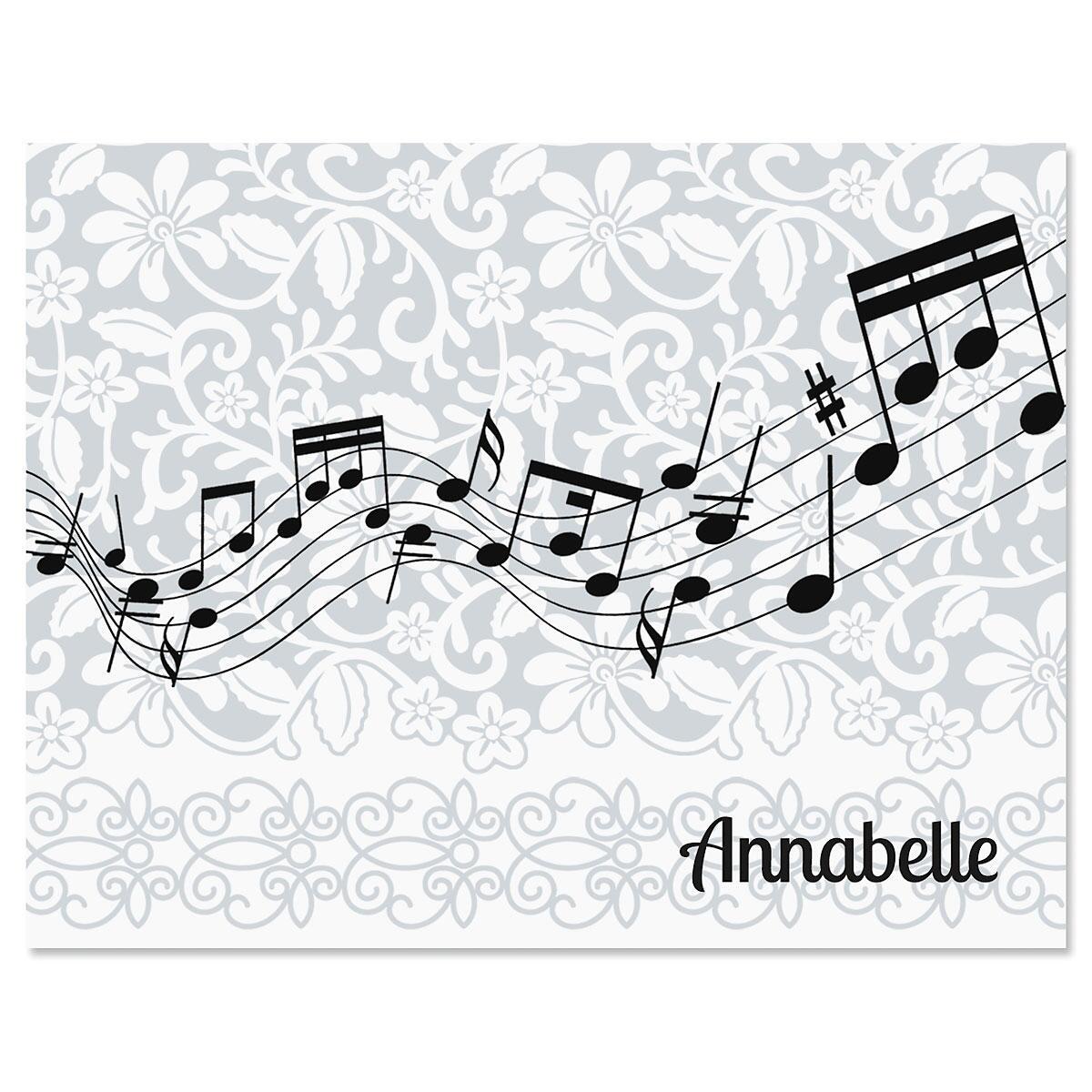 Chorus Line Personalized Note Cards | Current Catalog