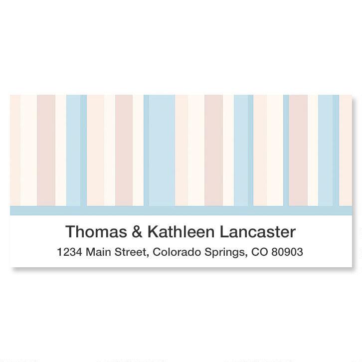 Coastal Stripes Address Labels Current Catalog