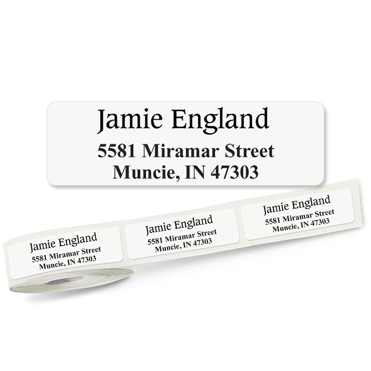 Conventional Rolled Address Labels 31607-c 