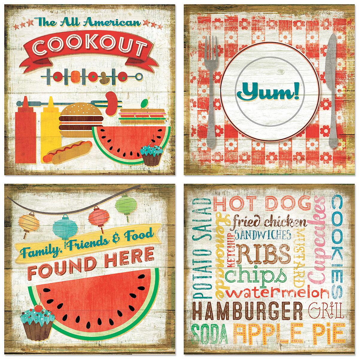 Cookout Hardboard Coasters Current Catalog