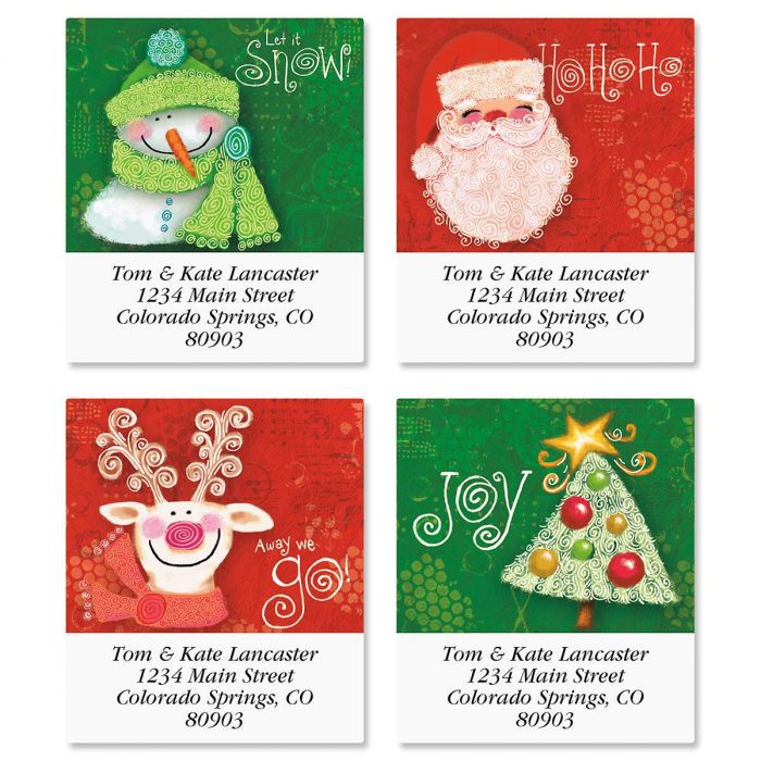 Swirly Twirly Select Address Labels 