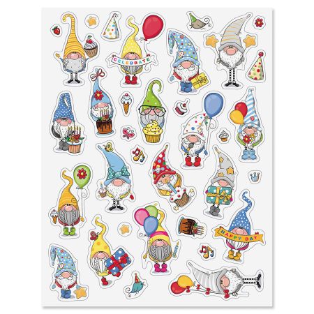 Gnomes Birthday Stickers | Current Catalog