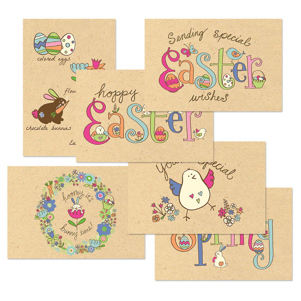 EggCiting Kraft Cards Value Pack of Easter Cards Current Catalog