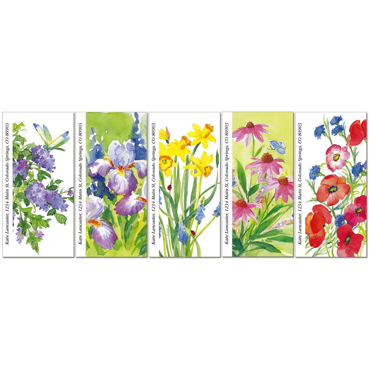 Floral Color Oversized Address Labels Current Catalog