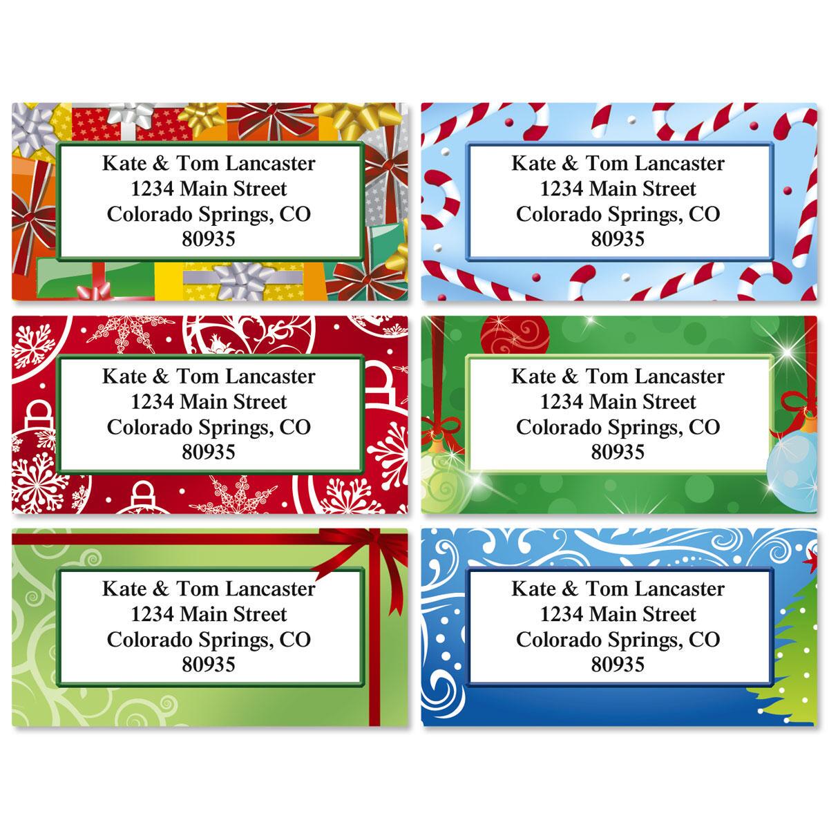Christmas Border Address Labels Current Catalog