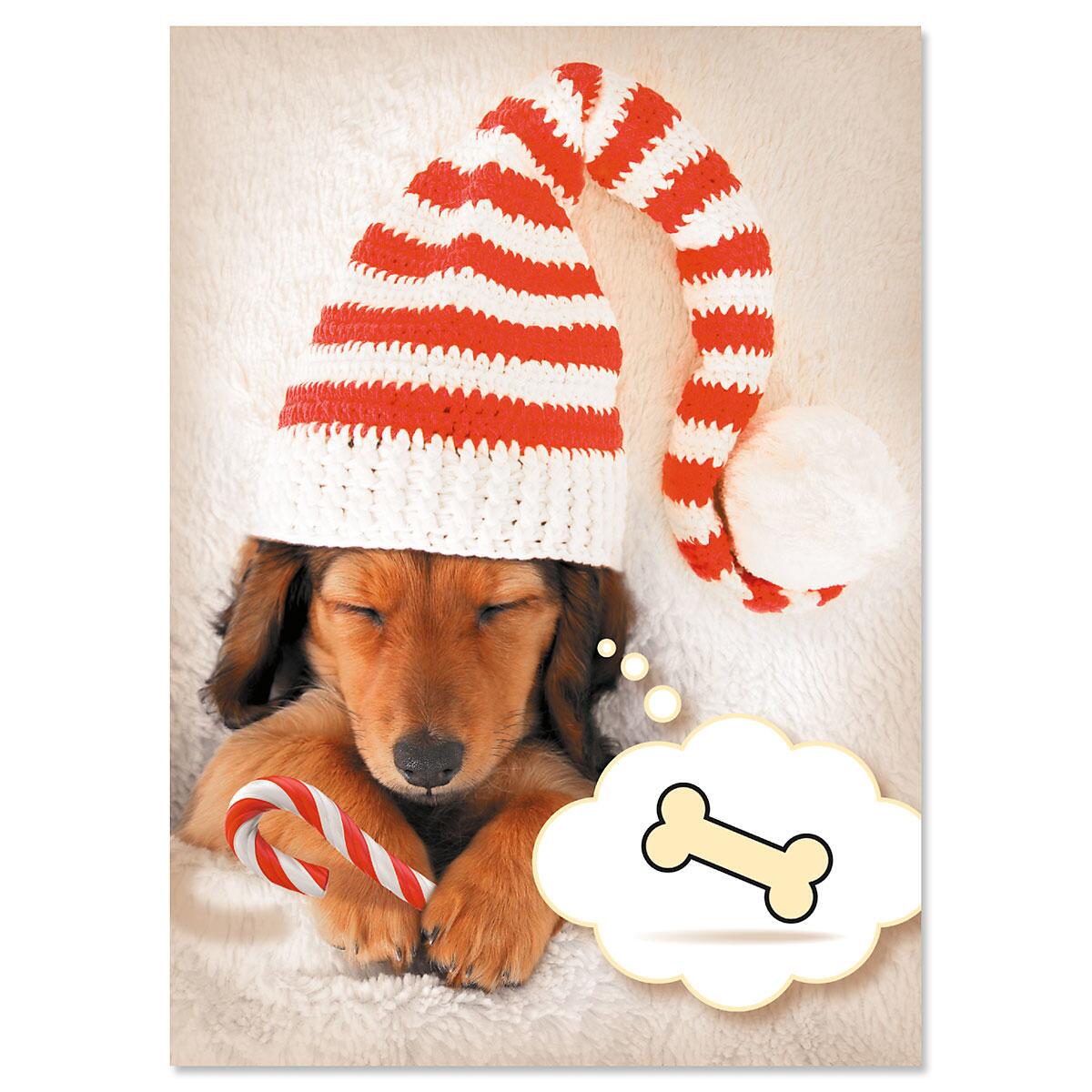 Holiday Dreams Personalized Christmas Cards Set of 18 Current Catalog