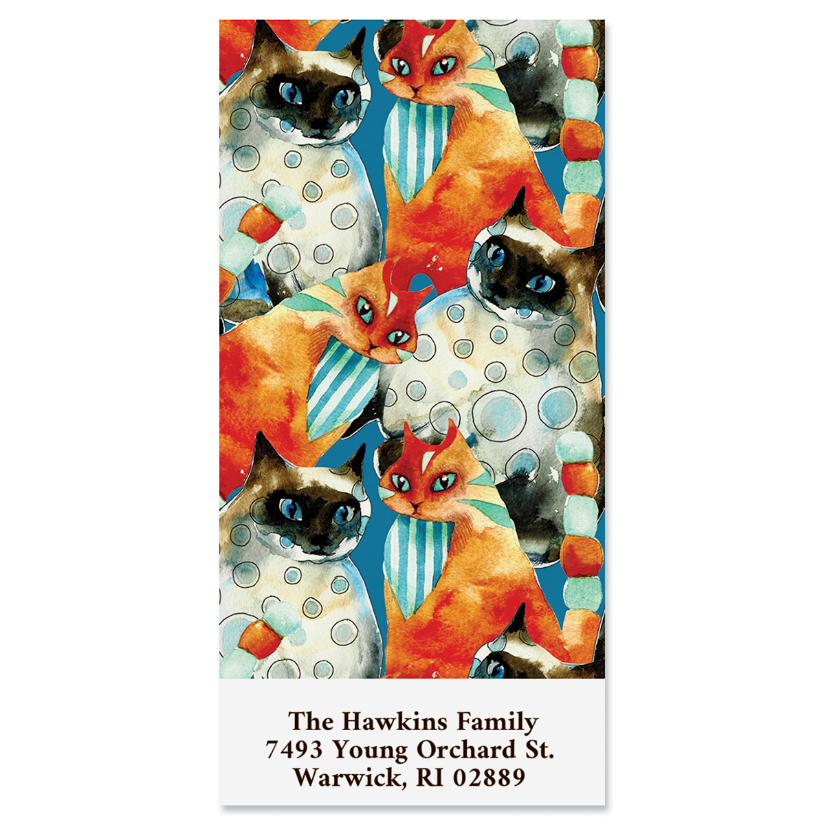 Cat Crowd Oversized Address Labels | Current Catalog