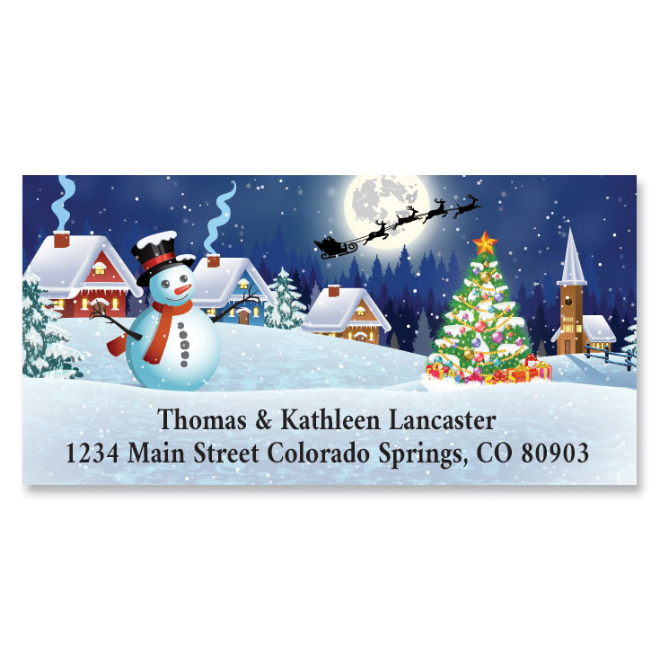 Christmas Night Deluxe Address Labels Current Catalog