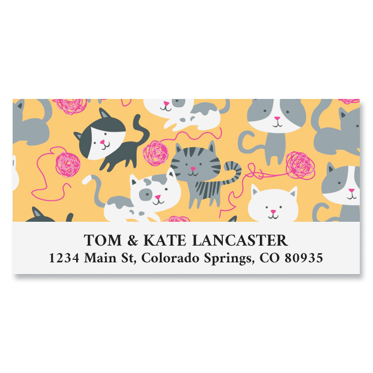 All Over Cats Deluxe Address Labels | Current Catalog