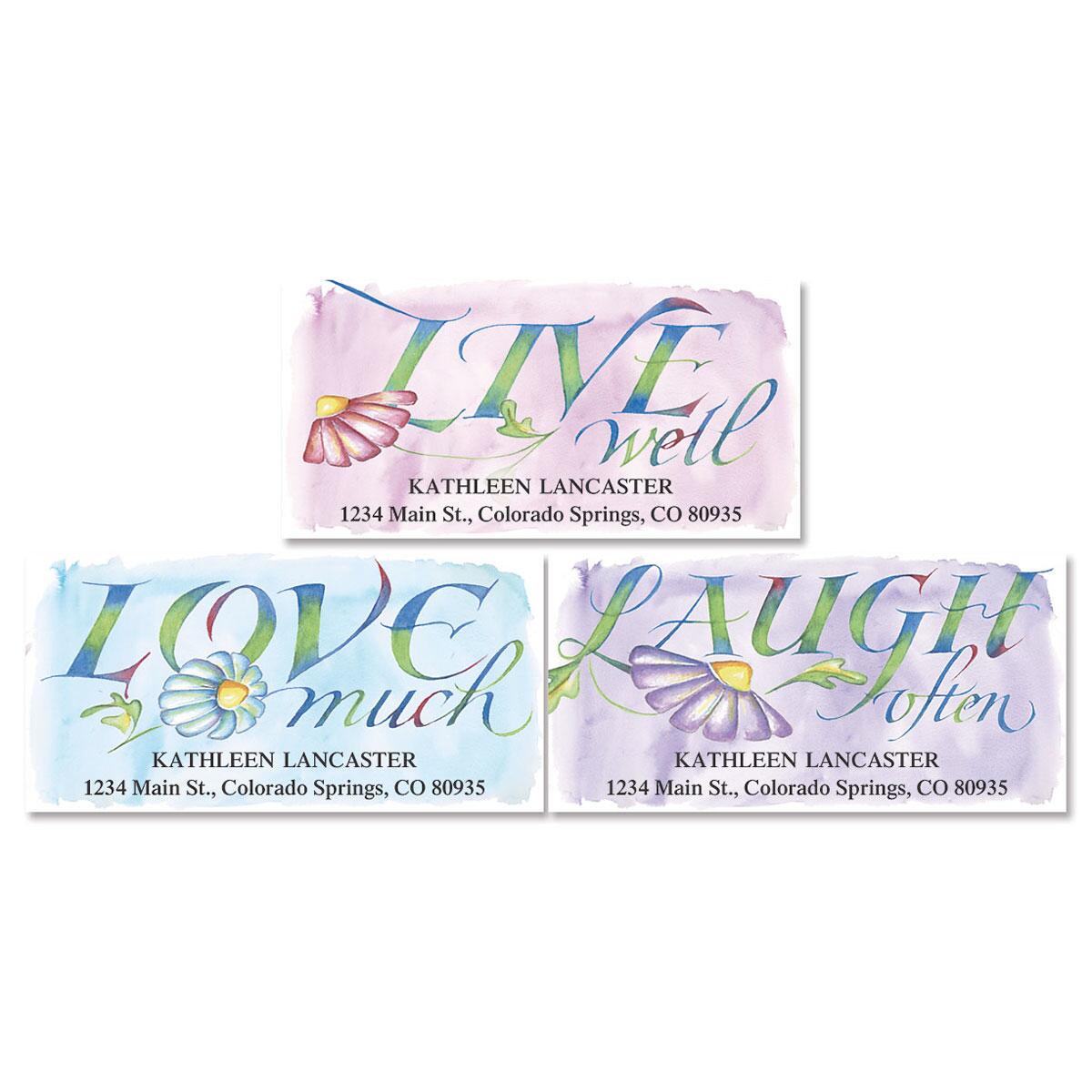 Live, Love, Laugh Address Labels Current Catalog