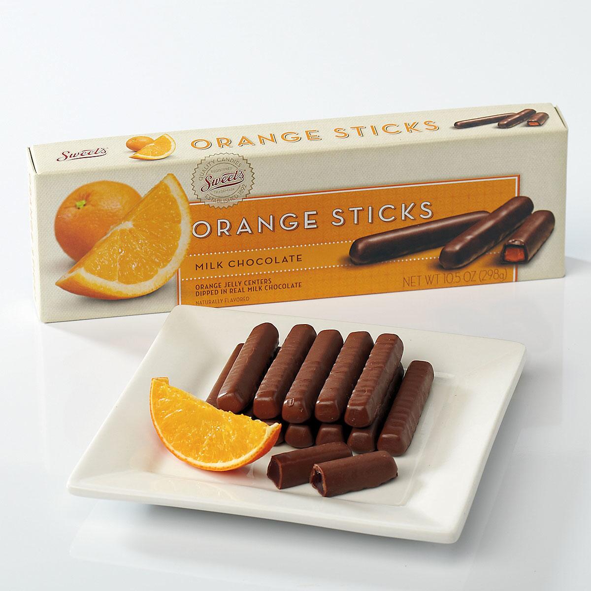 Gourmet Milk Chocolate Orange Sticks, Current Catalog