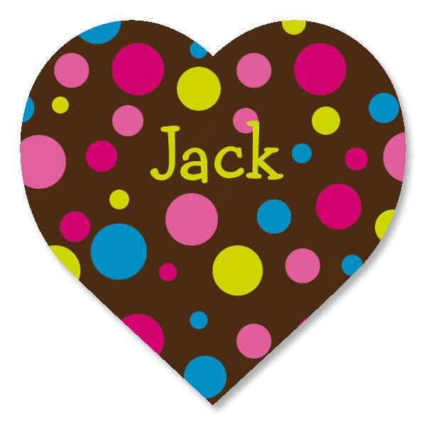 Dots Heart Personalized Stickers 809431 | Current Catalog