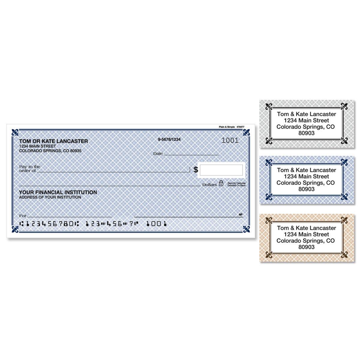 Plain & Simple Single Checks With Matching Address Labels Current Catalog