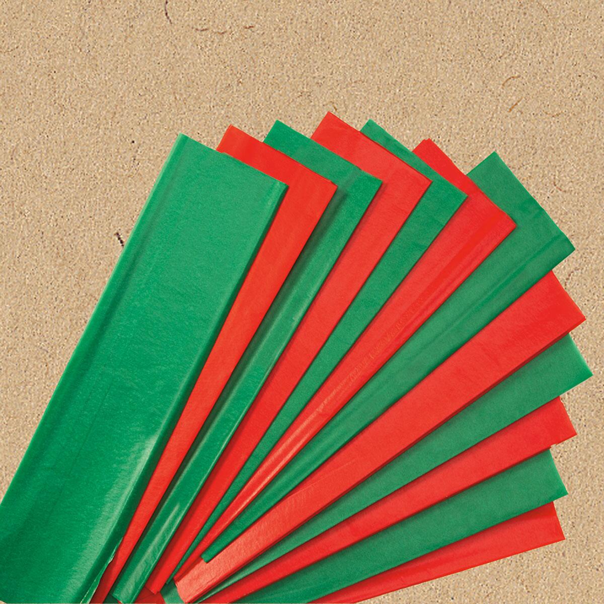 Red & Green Tissue Paper