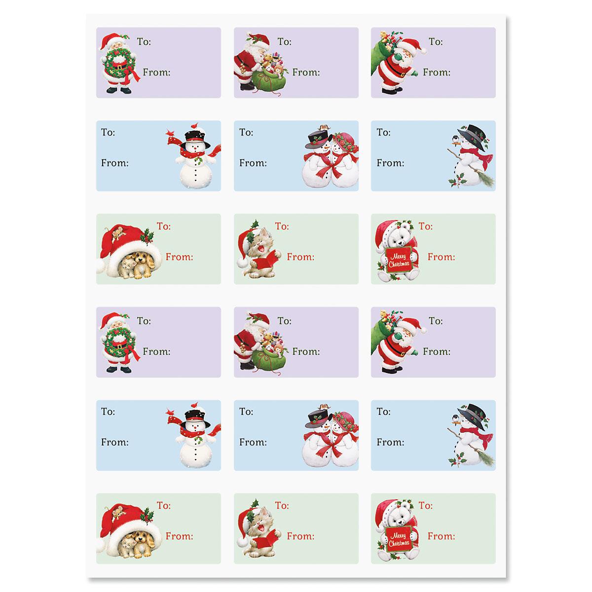 Santa & Friends To/From Labels | Current Catalog