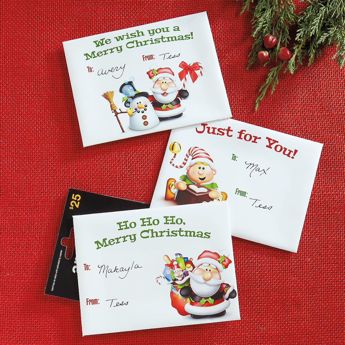 Santas Helpers Gift Card Envelopes | Current Catalog