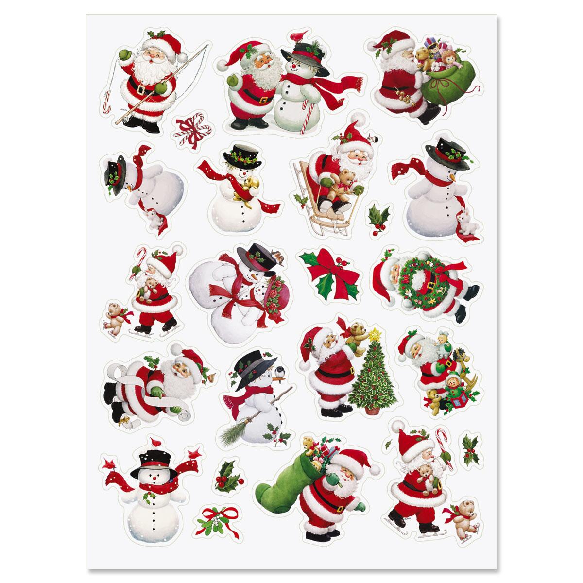 Santa & Snowman Stickers – BOGO | Current Catalog